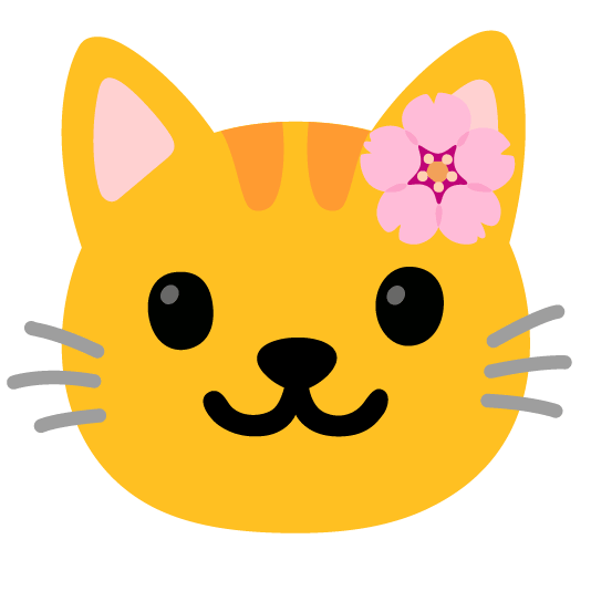 cherry blossom cat