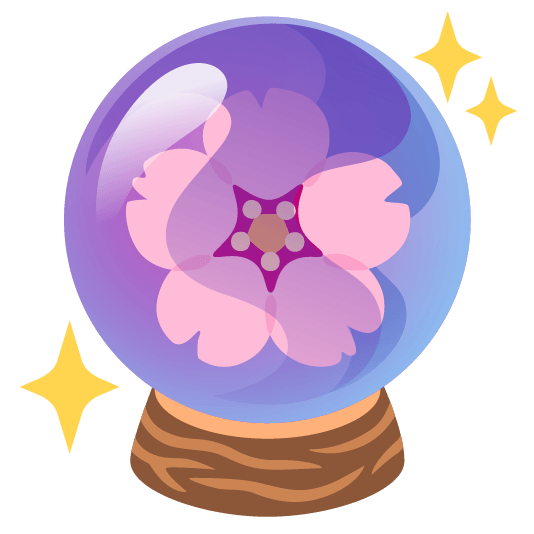 cherry blossom crystal ball