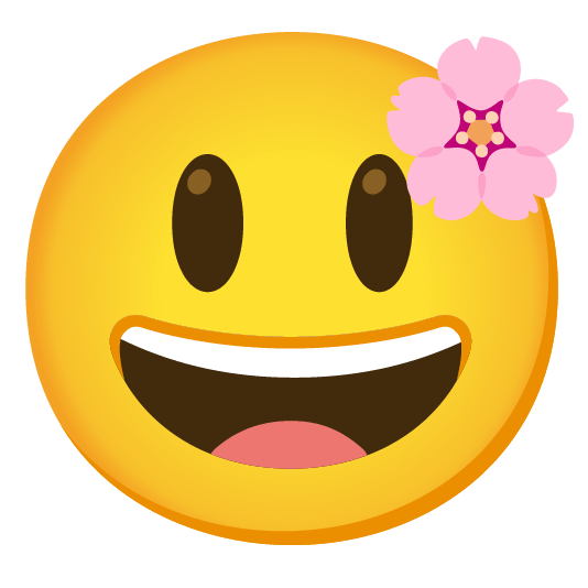 cherry blossom smiley