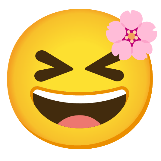 cherry blossom laughing