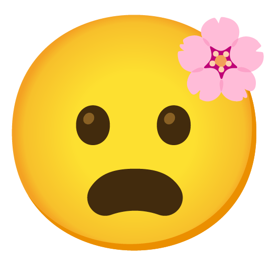 cherry blossom frowning