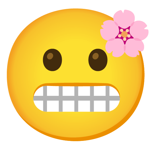cherry blossom grimacing