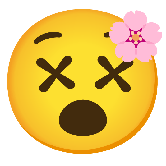 cherry blossom dizzy face