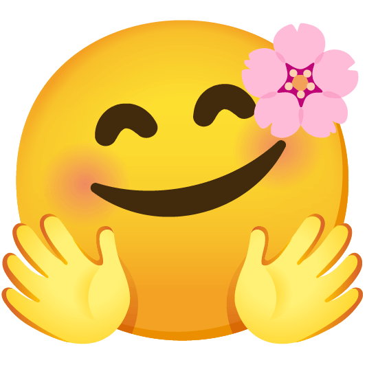 cherry blossom hugging face