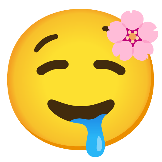 cherry blossom drooling face