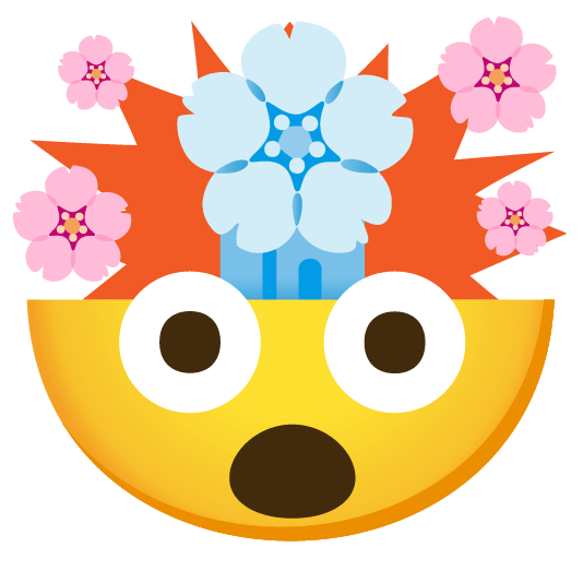 cherry blossom exploding head