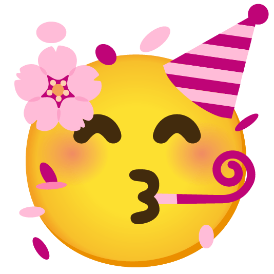 cherry blossom partying face