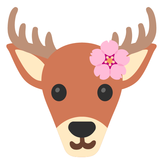 cherry blossom deer