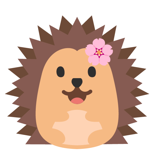 cherry blossom hedgehog