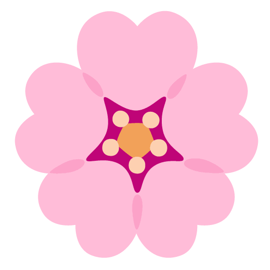 cherry blossom hearts