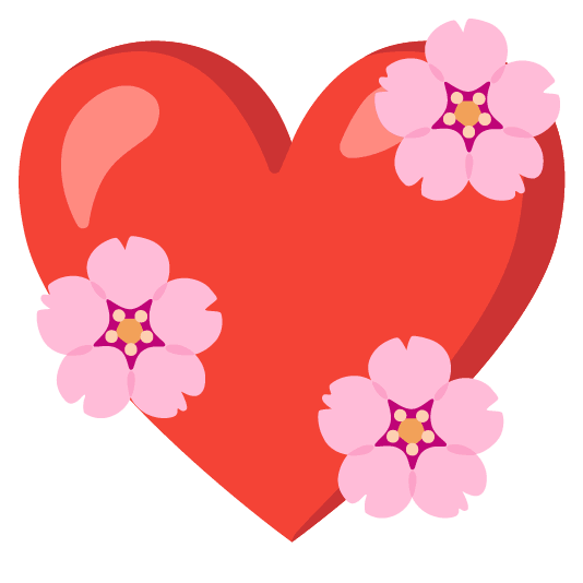 cherry blossom heart