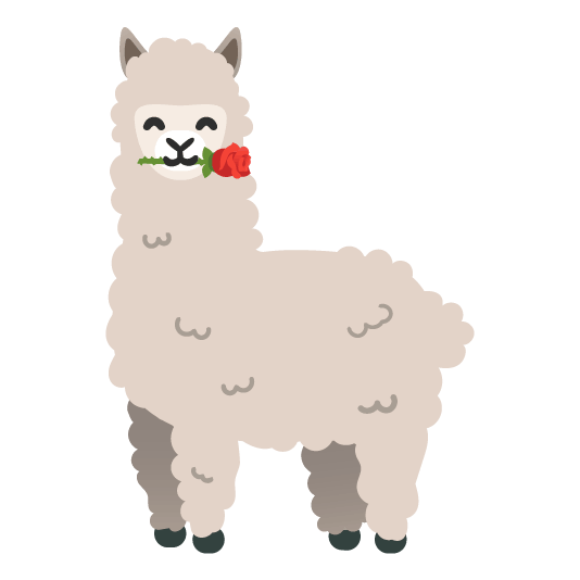 rose llama