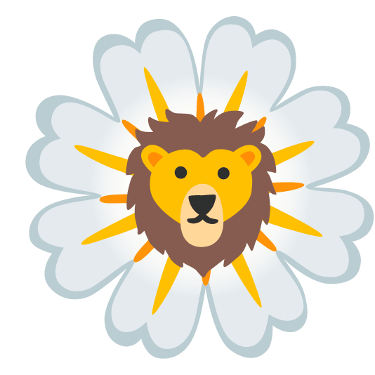 blossom lion face