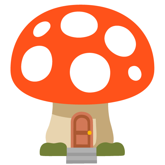 mushroom city sunrise