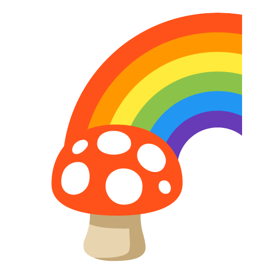 mushroom rainbow