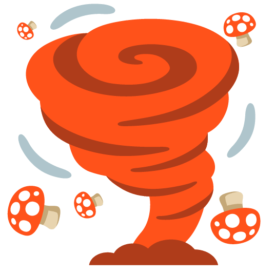 mushroom tornado