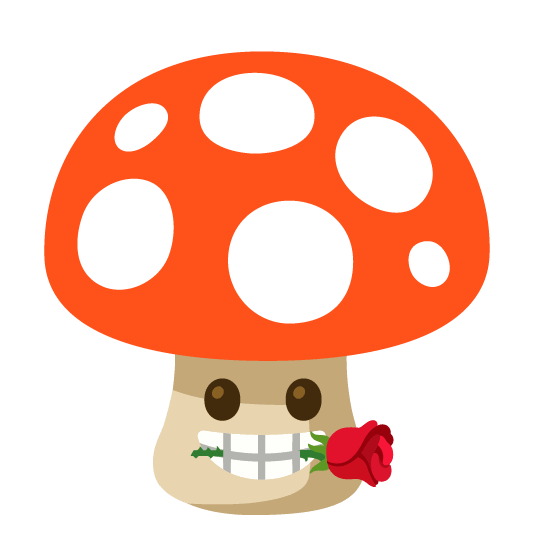 mushroom rose