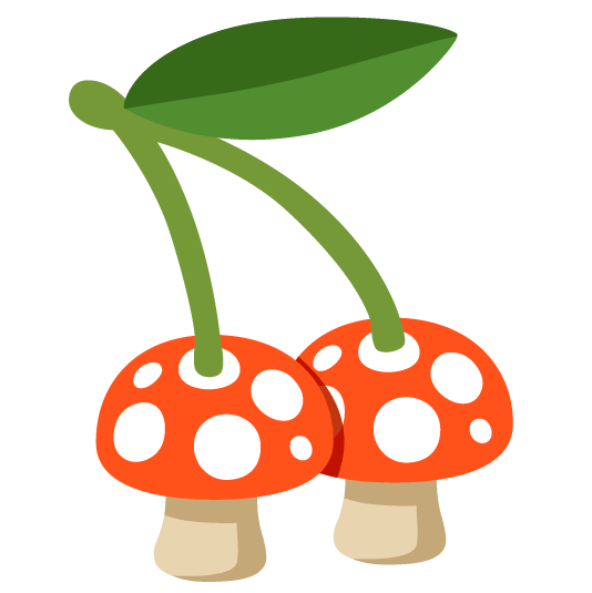 mushroom cherries