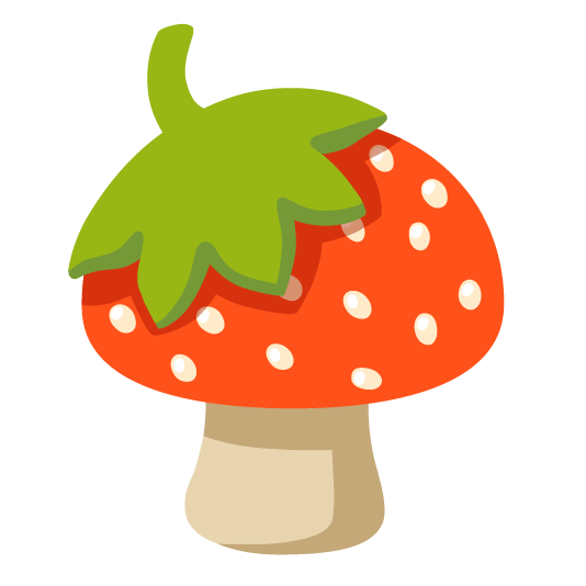 mushroom strawberry