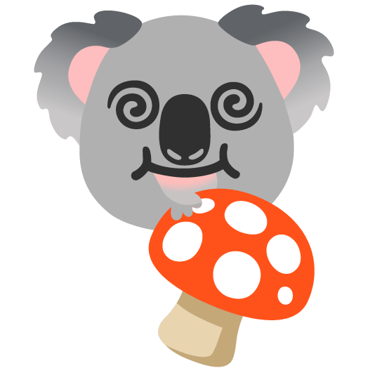 mushroom koala