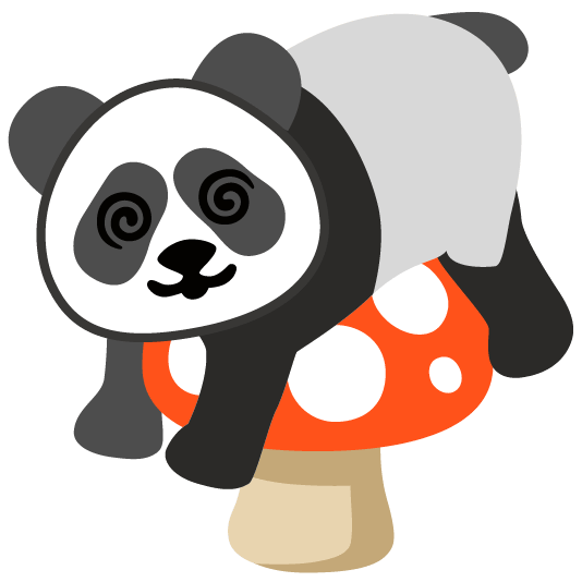 mushroom panda face