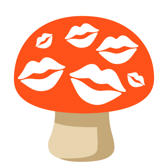 mushroom kiss