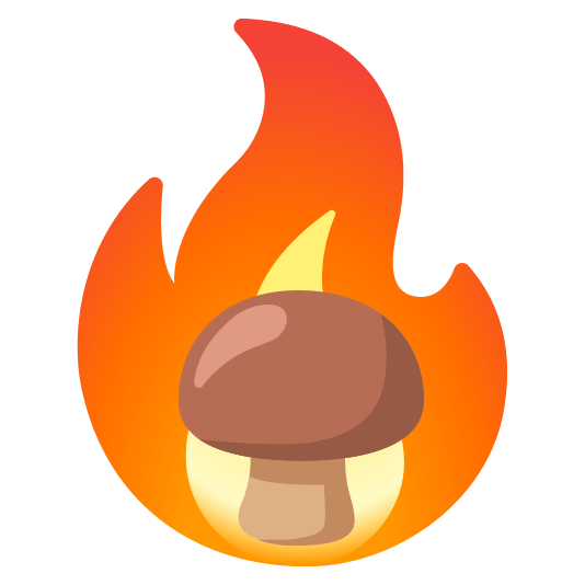mushroom fire