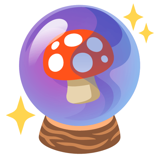 mushroom crystal ball