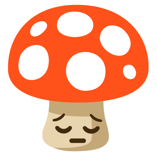 mushroom pensive