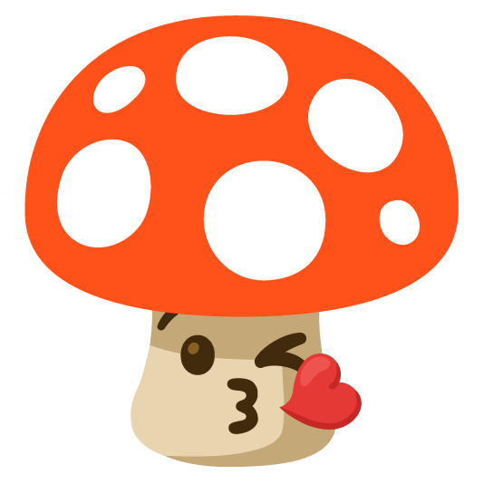 mushroom kissing heart