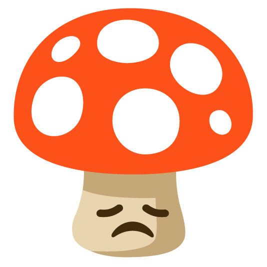mushroom disappointed