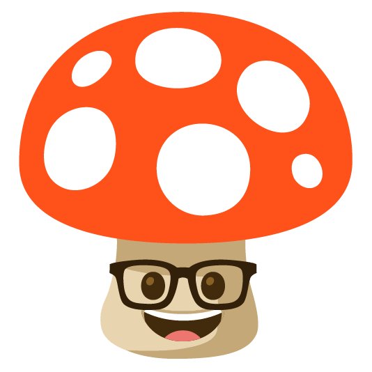 mushroom nerd face