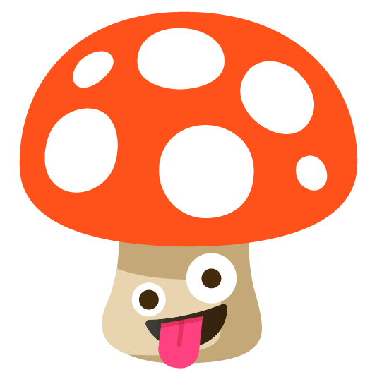 mushroom zany face