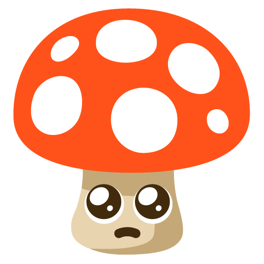 mushroom pleading face