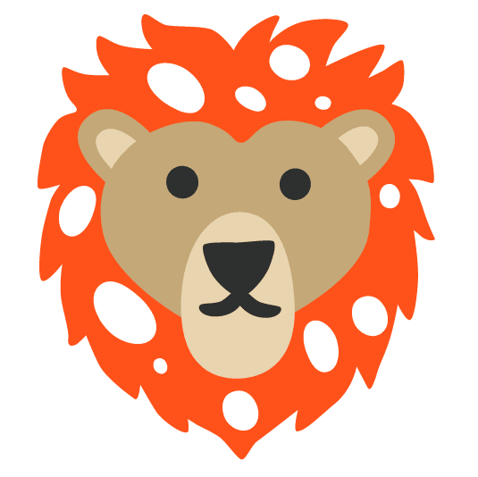 mushroom lion face