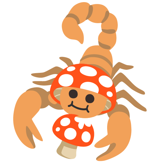 mushroom scorpion