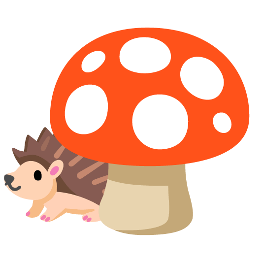 mushroom hedgehog