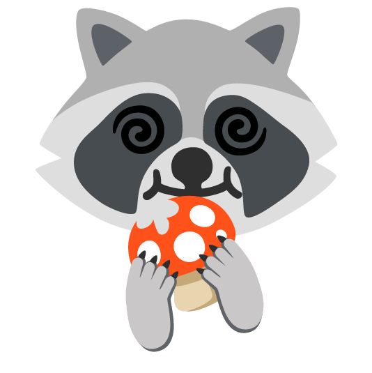 mushroom raccoon