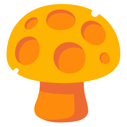 mushroom cheese wedge