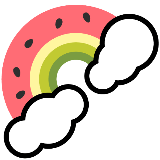 watermelon rainbow