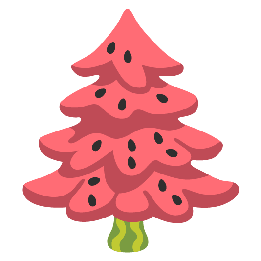watermelon evergreen tree