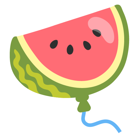 watermelon balloon