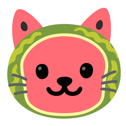 watermelon cat