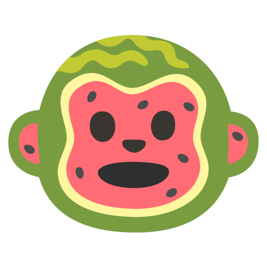 watermelon monkey face