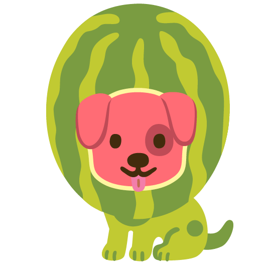 watermelon dog