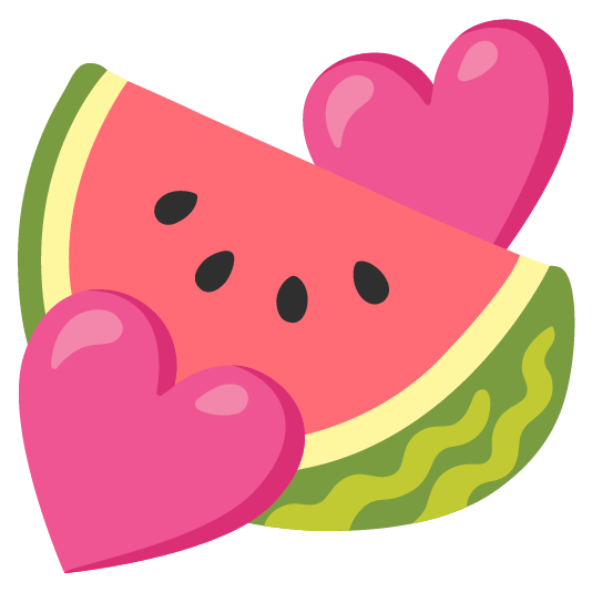 watermelon two hearts