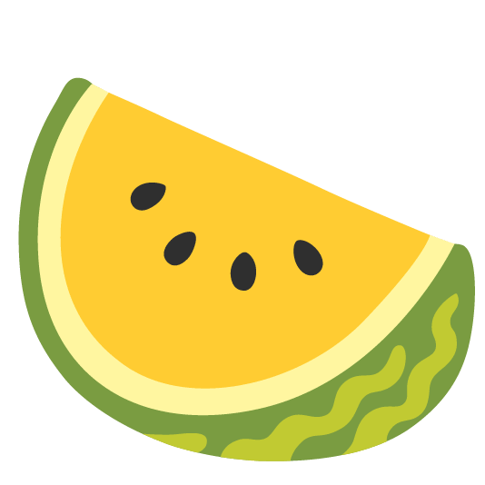 watermelon yellow heart