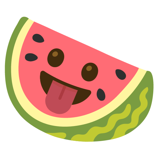 watermelon stuck out tongue