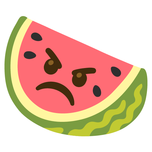 watermelon angry