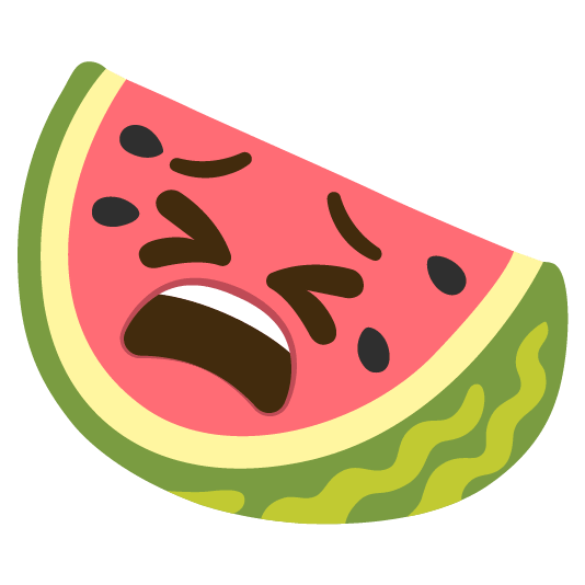watermelon tired face